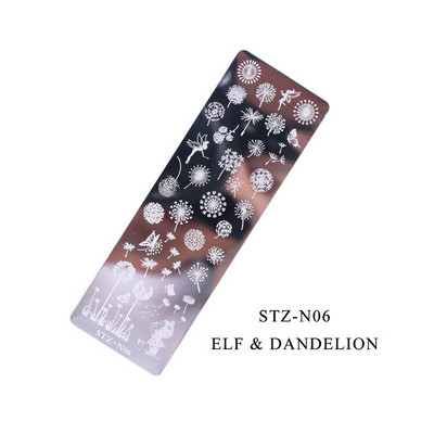 1 DB Nail Art transzfer acéllemez, robbanásveszélyes kis virágos pillangószirmok hópehely elk karácsonyi köröm sablon transzfer