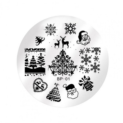 Nyomtatási sablon Tiszta gravírozott manikűr Nyomtatási forma Manikűr eszköz Körömátvivő lemez