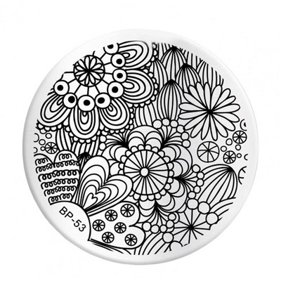 Nyomtatási sablon Tiszta gravírozott manikűr Nyomtatási forma Manikűr eszköz Körömátvivő lemez