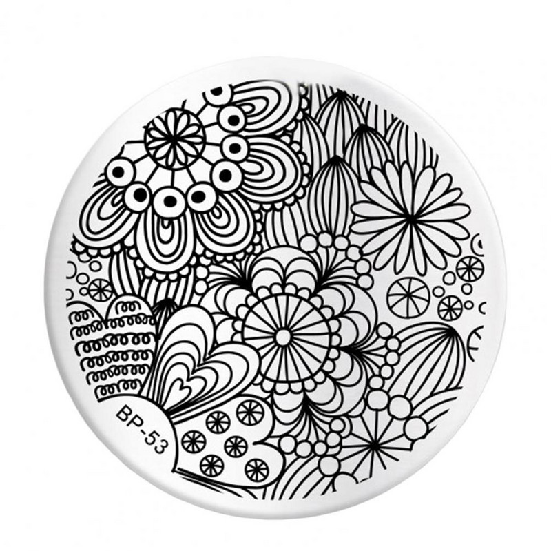 Nyomtatási sablon Tiszta gravírozott manikűr Nyomtatási forma Manikűr eszköz Körömátvivő lemez