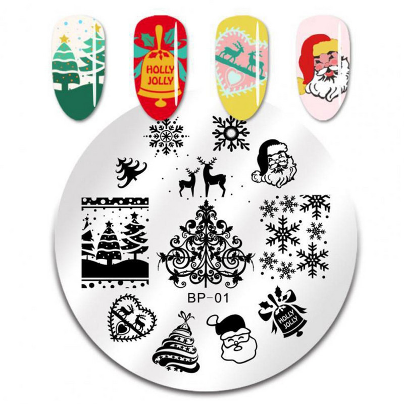 Nyomtatási sablon Tiszta gravírozott manikűr Nyomtatási forma Manikűr eszköz Körömátvivő lemez