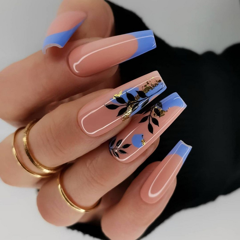 NICOLE NAPLÓ Etnikai stílusú Levelek Tervezés Bélyegzőlemezek Tömör vonalak Pontok Köröm bélyegzősablonok Virágnyomtatás Stencileszközök