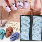 3D virág masni faragott köröm sablon köröm szilikon forma matrica körömforma UV géllakk pecsételő női lányoknak barkács manikűr eszköz