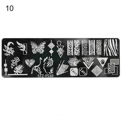 Υψηλής ποιότητας πλάκα μεταφοράς νυχιών Διάφορα μοτίβα Ζωντανή πλάκα σφράγισης νυχιών βερνίκι εκτύπωσης λουλούδια Σφραγίδα τέχνης νυχιών
