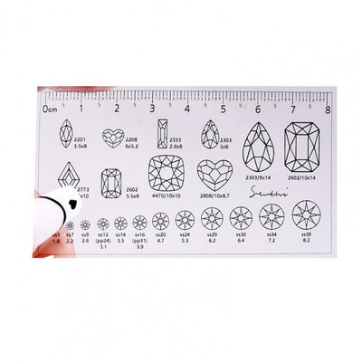 Ευέλικτο PVC για όλες τις χρήσεις Clear Ruler Fake Nails Εργαλεία μέτρησης για οικιακή χρήση