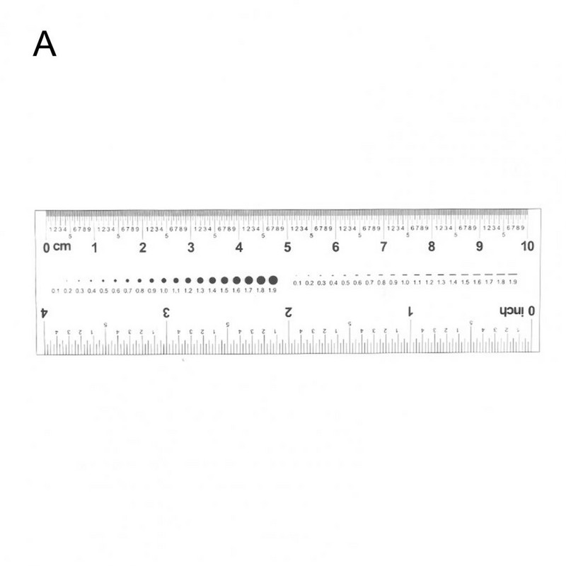 Ευέλικτο PVC για όλες τις χρήσεις Clear Ruler Fake Nails Εργαλεία μέτρησης για οικιακή χρήση