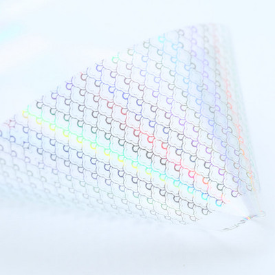 100x4cm/lap körömfólia Holografico lézerezüst virágos körömfólia teljes fedésű körömmatrica transzferfólia matrica művészeti barkácsolási tippekre