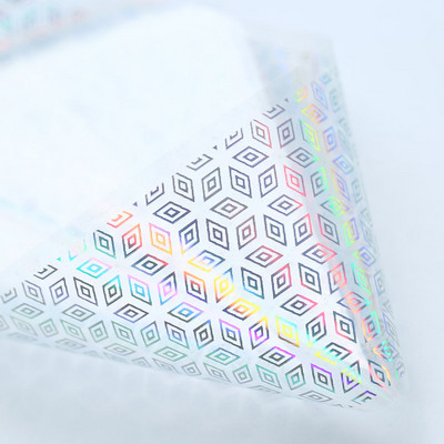 100x4cm/lap körömfólia Holografico lézerezüst virágos körömfólia teljes fedésű körömmatrica transzferfólia matrica művészeti barkácsolási tippekre