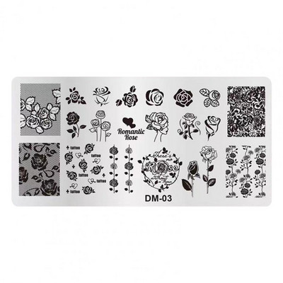 Finom kidolgozású Könnyű, gyönyörű mintás barkácsolású körömbélyegző lemezek nők számára