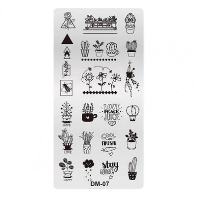 Finom kidolgozású Könnyű, gyönyörű mintás barkácsolású körömbélyegző lemezek nők számára