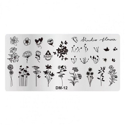 Finom kidolgozású Könnyű, gyönyörű mintás barkácsolású körömbélyegző lemezek nők számára