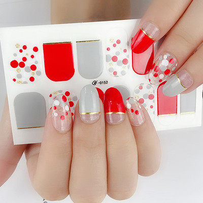 1 list laka za nokte Umjetnička naljepnica 3D svjetlucavi puder Cvjetne naljepnice Folije za nokte Manikura Vodootporne Punopokrivene ljepljive tetovaže Nabavka