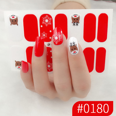 1 list laka za nokte Umjetnička naljepnica 3D svjetlucavi puder Cvjetne naljepnice Folije za nokte Manikura Vodootporne Punopokrivene ljepljive tetovaže Nabavka