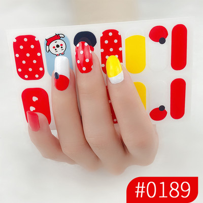 1 list laka za nokte Umjetnička naljepnica 3D svjetlucavi puder Cvjetne naljepnice Folije za nokte Manikura Vodootporne Punopokrivene ljepljive tetovaže Nabavka