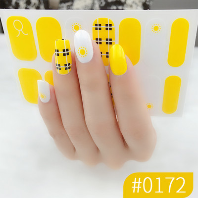 1 list laka za nokte Umjetnička naljepnica 3D svjetlucavi puder Cvjetne naljepnice Folije za nokte Manikura Vodootporne Punopokrivene ljepljive tetovaže Nabavka