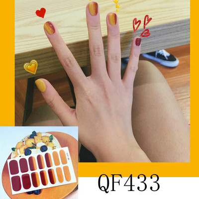 1 list laka za nokte Umjetnička naljepnica 3D svjetlucavi puder Cvjetne naljepnice Folije za nokte Manikura Vodootporne Punopokrivene ljepljive tetovaže Nabavka