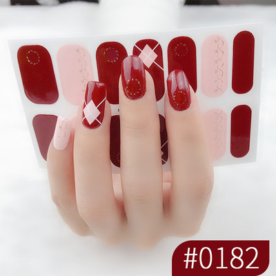 1 list laka za nokte Umjetnička naljepnica 3D svjetlucavi puder Cvjetne naljepnice Folije za nokte Manikura Vodootporne Punopokrivene ljepljive tetovaže Nabavka