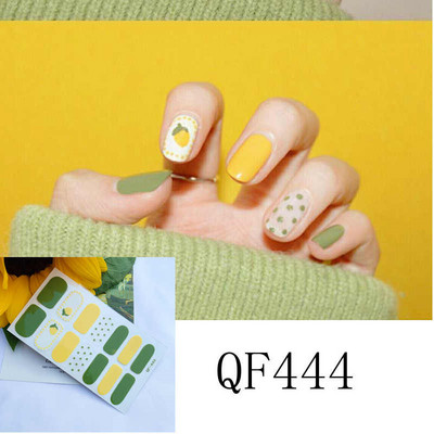 1 list laka za nokte Umjetnička naljepnica 3D svjetlucavi puder Cvjetne naljepnice Folije za nokte Manikura Vodootporne Punopokrivene ljepljive tetovaže Nabavka