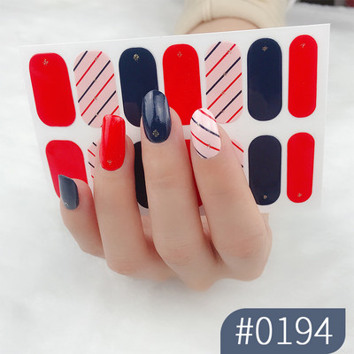 1 list laka za nokte Umjetnička naljepnica 3D svjetlucavi puder Cvjetne naljepnice Folije za nokte Manikura Vodootporne Punopokrivene ljepljive tetovaže Nabavka