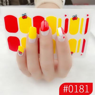 1 list laka za nokte Umjetnička naljepnica 3D svjetlucavi puder Cvjetne naljepnice Folije za nokte Manikura Vodootporne Punopokrivene ljepljive tetovaže Nabavka