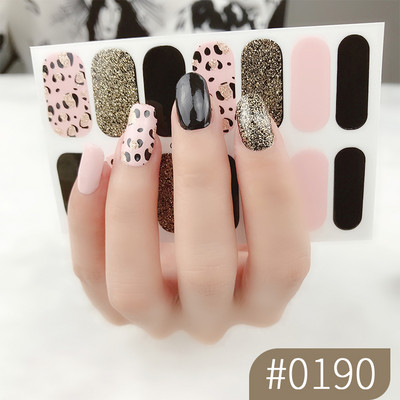1 list laka za nokte Umjetnička naljepnica 3D svjetlucavi puder Cvjetne naljepnice Folije za nokte Manikura Vodootporne Punopokrivene ljepljive tetovaže Nabavka