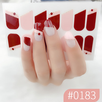 1 list laka za nokte Umjetnička naljepnica 3D svjetlucavi puder Cvjetne naljepnice Folije za nokte Manikura Vodootporne Punopokrivene ljepljive tetovaže Nabavka