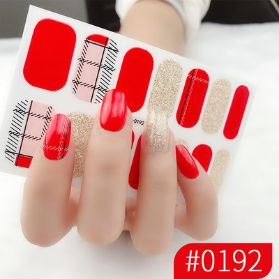 1 list laka za nokte Umjetnička naljepnica 3D svjetlucavi puder Cvjetne naljepnice Folije za nokte Manikura Vodootporne Punopokrivene ljepljive tetovaže Nabavka