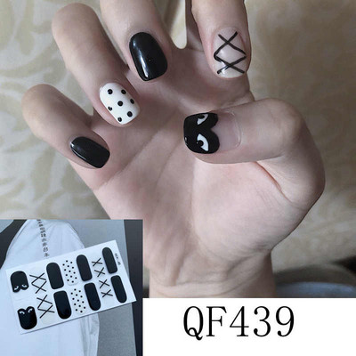 1 list laka za nokte Umjetnička naljepnica 3D svjetlucavi puder Cvjetne naljepnice Folije za nokte Manikura Vodootporne Punopokrivene ljepljive tetovaže Nabavka