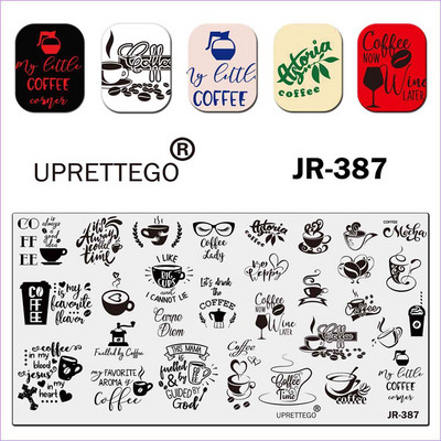 Πρότυπο πλάκας σφράγισης από ανοξείδωτο χάλυβα 2021 Tropical Vintage Flowers Nurse Needle Work Chalk Lucky Nail Tool Palm JR381-390