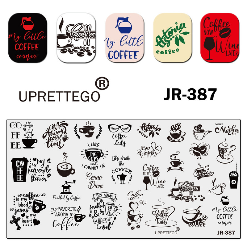 Πρότυπο πλάκας σφράγισης από ανοξείδωτο χάλυβα 2021 Tropical Vintage Flowers Nurse Needle Work Chalk Lucky Nail Tool Palm JR381-390