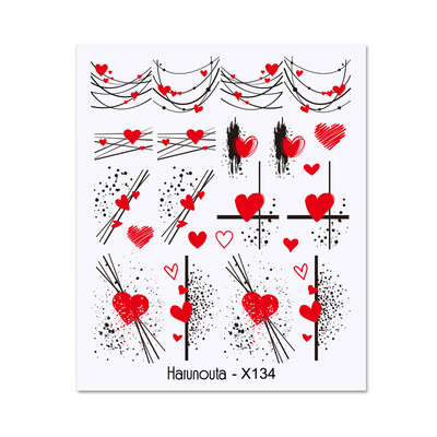 Harunouta tavaszi egyszerű zöld téma vízmatrica matrica virág levél fa nyári barkácscsúszka körömápoláshoz vízjelek