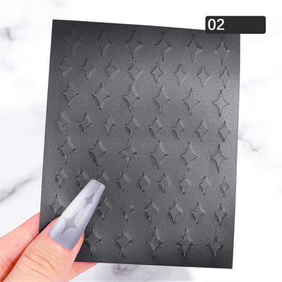 Köröm bélyegző lemezek Vonalak Sablonlemez Forma Bélyegző Lemezek Körömdíszítő film Stencilek Sablonok Köröm Bélyegző Körömdíszítő eszközök