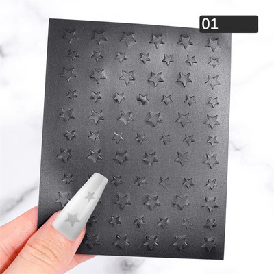 Köröm bélyegző lemezek Vonalak Sablonlemez Forma Bélyegző Lemezek Körömdíszítő film Stencilek Sablonok Köröm Bélyegző Körömdíszítő eszközök