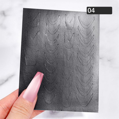 Köröm bélyegző lemezek Vonalak Sablonlemez Forma Bélyegző Lemezek Körömdíszítő film Stencilek Sablonok Köröm Bélyegző Körömdíszítő eszközök