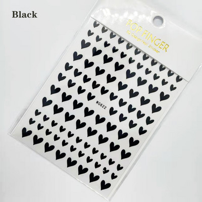 3D geometriai körömmatricák arany háromszög négyzet alakú kerek szív alakú öntapadó csúszkák körmökhöz újévi körömdizájn