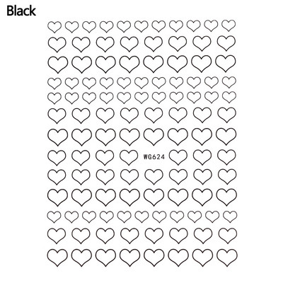 3D geometriai körömmatricák arany háromszög négyzet alakú kerek szív alakú öntapadó csúszkák körmökhöz újévi körömdizájn