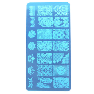 GAM-BELLE 1 τμχ Πλάκες σφράγισης νυχιών Νέα σχέδια Rose Flower Geometry Nail Art Stamp DIY Βερνίκι νυχιών Αξεσουάρ εκτύπωσης Εργαλεία