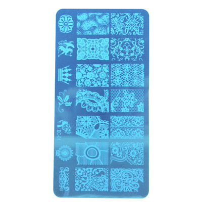 GAM-BELLE 1 τμχ Πλάκες σφράγισης νυχιών Νέα σχέδια Rose Flower Geometry Nail Art Stamp DIY Βερνίκι νυχιών Αξεσουάρ εκτύπωσης Εργαλεία