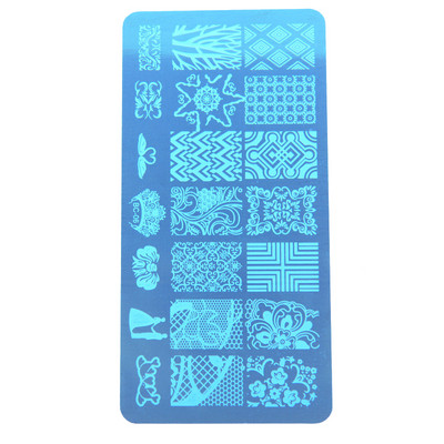 GAM-BELLE 1 τμχ Πλάκες σφράγισης νυχιών Νέα σχέδια Rose Flower Geometry Nail Art Stamp DIY Βερνίκι νυχιών Αξεσουάρ εκτύπωσης Εργαλεία