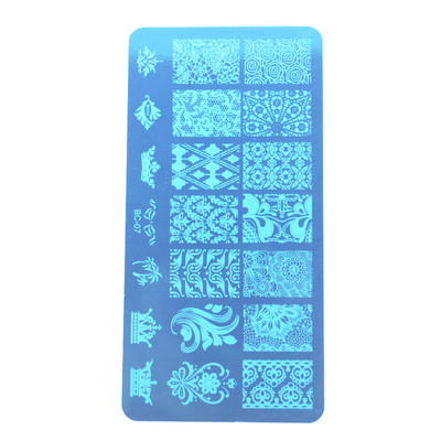 GAM-BELLE 1 τμχ Πλάκες σφράγισης νυχιών Νέα σχέδια Rose Flower Geometry Nail Art Stamp DIY Βερνίκι νυχιών Αξεσουάρ εκτύπωσης Εργαλεία