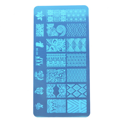 GAM-BELLE 1 τμχ Πλάκες σφράγισης νυχιών Νέα σχέδια Rose Flower Geometry Nail Art Stamp DIY Βερνίκι νυχιών Αξεσουάρ εκτύπωσης Εργαλεία