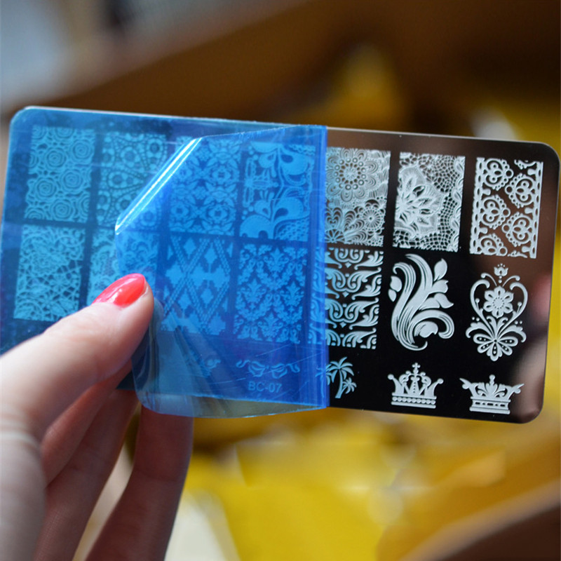 GAM-BELLE 1 τμχ Πλάκες σφράγισης νυχιών Νέα σχέδια Rose Flower Geometry Nail Art Stamp DIY Βερνίκι νυχιών Αξεσουάρ εκτύπωσης Εργαλεία