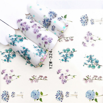 Sliders For Nails Summer Nail Sticker Wolf Full Art Decorations on Nails Decals Animal Transfer Water Film Slider Design 2022