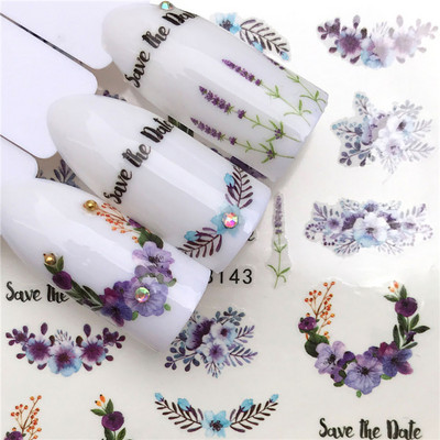 Sliders For Nails Summer Nail Sticker Wolf Full Art Decorations on Nails Decals Animal Transfer Water Film Slider Design 2022
