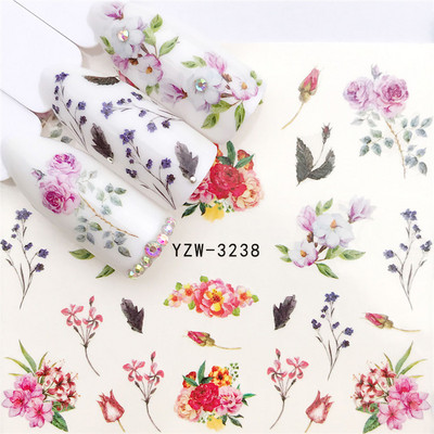 Sliders For Nails Summer Nail Sticker Wolf Full Art Decorations on Nails Decals Animal Transfer Water Film Slider Design 2022