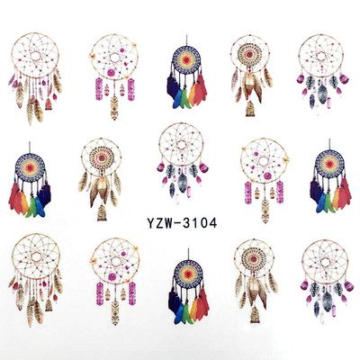 Sliders For Nails Summer Nail Sticker Wolf Full Art Decorations on Nails Decals Animal Transfer Water Film Slider Design 2022