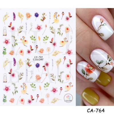 1db 3D körömmatrica fekete szív szerelem öntapadó csúszka betűk körömdíszítések csillagok matricák manikűr kiegészítők GLF740