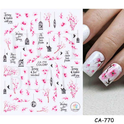 1db 3D körömmatrica fekete szív szerelem öntapadó csúszka betűk körömdíszítések csillagok matricák manikűr kiegészítők GLF740