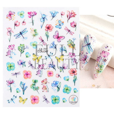 1db 3D körömmatrica fekete szív szerelem öntapadó csúszka betűk körömdíszítések csillagok matricák manikűr kiegészítők GLF740