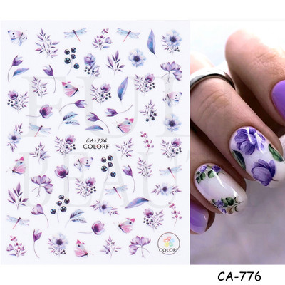 1db 3D körömmatrica fekete szív szerelem öntapadó csúszka betűk körömdíszítések csillagok matricák manikűr kiegészítők GLF740